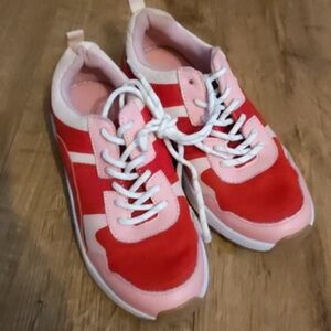 Marks & Spencer Red and Pink Women's Sneakers